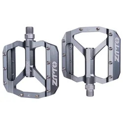 Premium ZTTO Lightweight Aluminum Alloy Flat Pedals for Gravel and Downhill Biking (JT01 - Titanium)