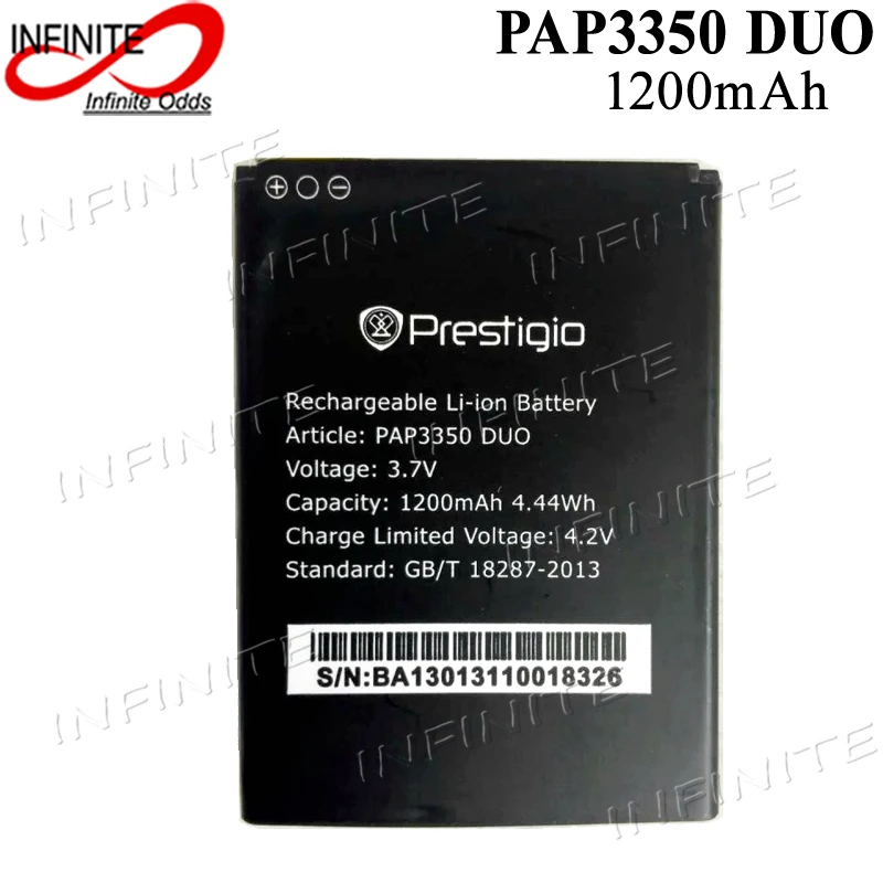 3.7V 1200mAh Mobile phone Battery for Prestigio MultiPhone PAP3350 DUO 3350 Batterie Bateria Accumulator AKKU | Мобильные телефоны