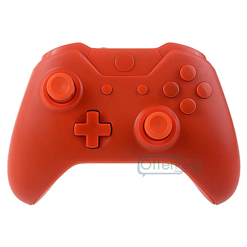 

#XOM04 Matte Orange Custom Full Set Shell Case Buttons Kit for Xbox One Controller