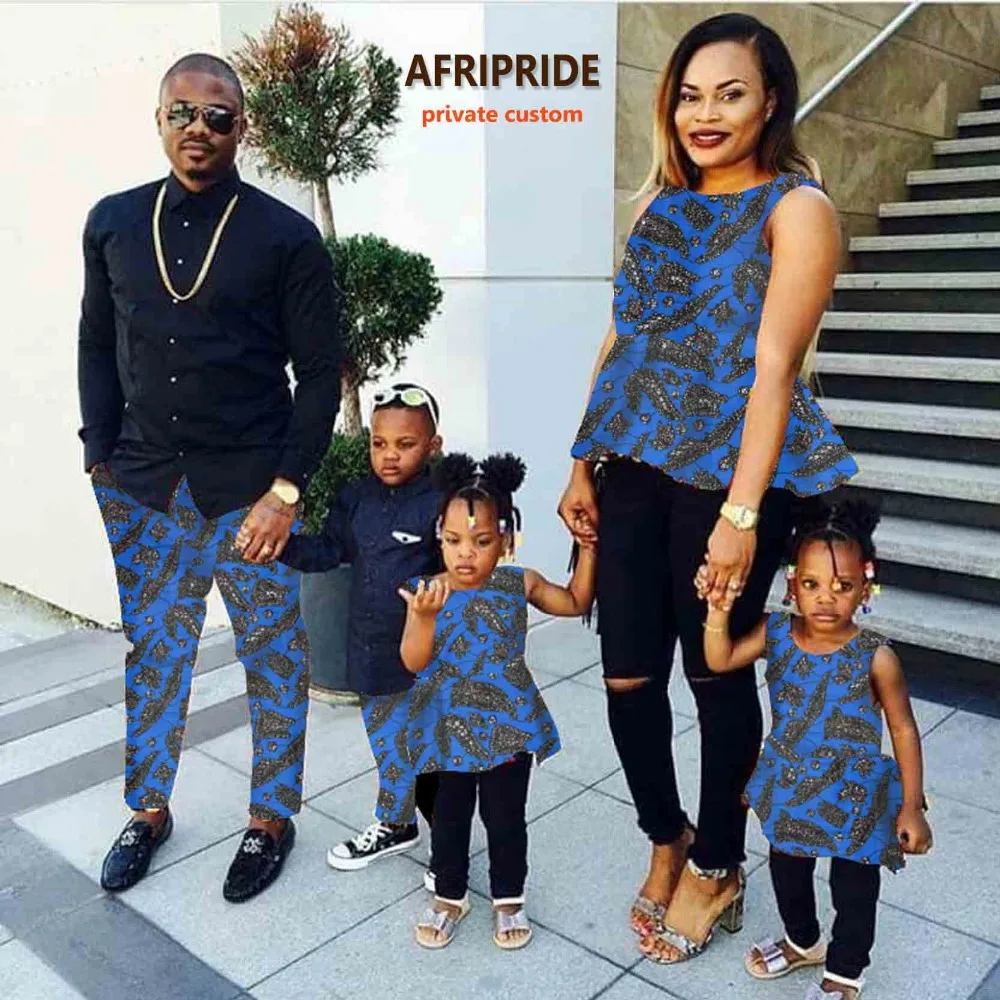 Африканская пара одежды платье для женщин с юбкой для детей ...