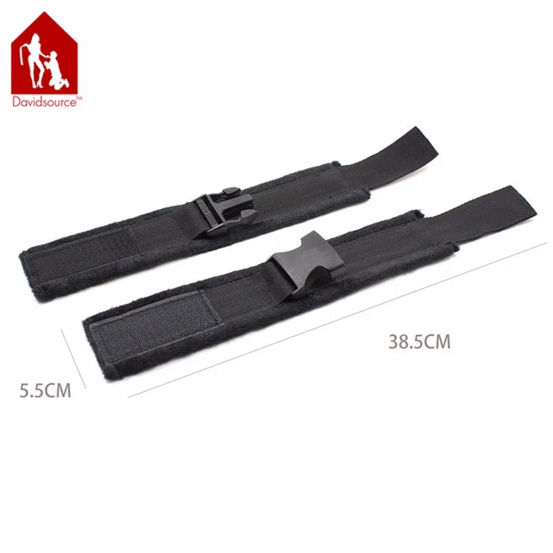 Davidsource Furry Soft Handcuffs Wrist Cuff With Snap-Fit Buckle Binding Kit Bondage Restraints Fetish Wear Sex Toys 5