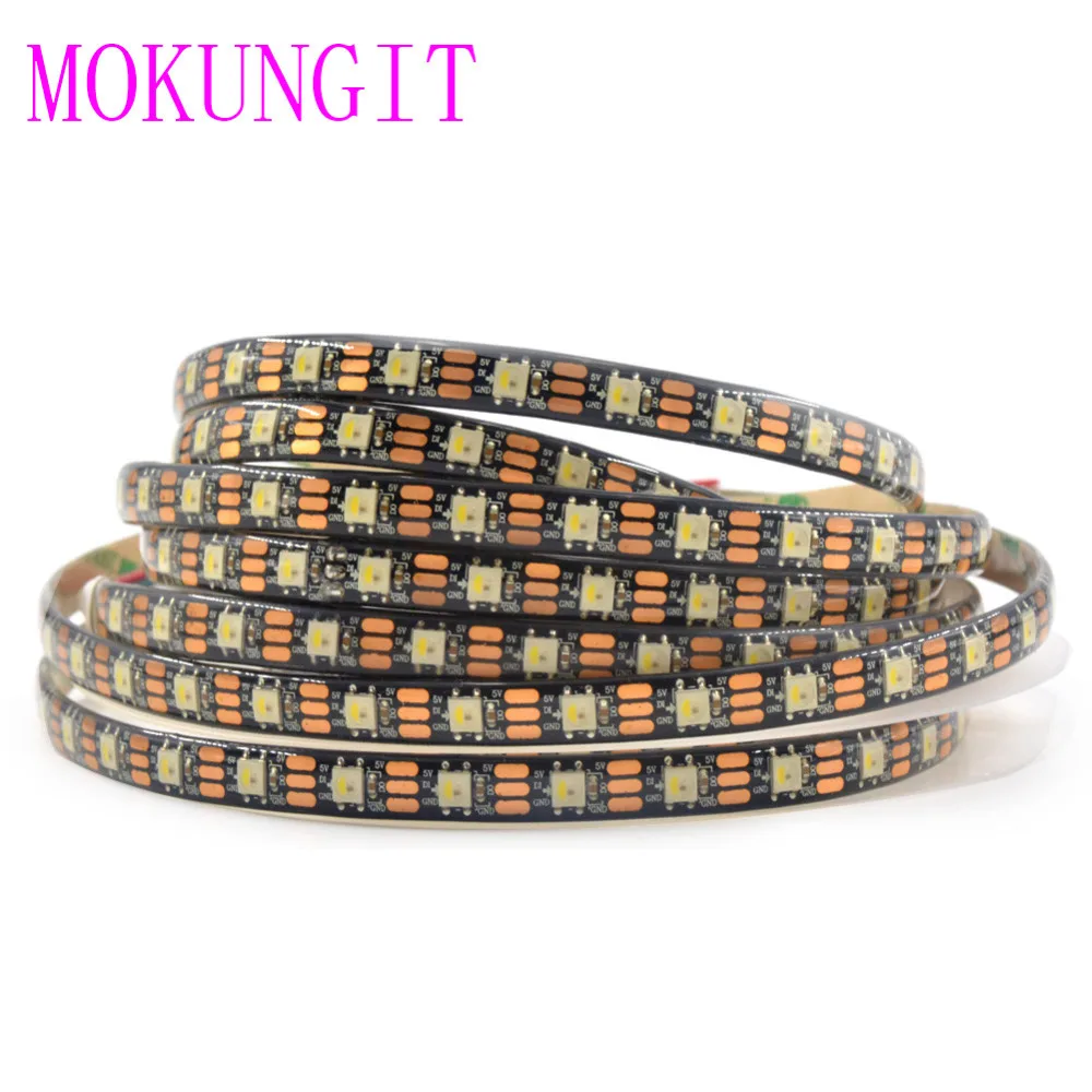 10x5 м SK6812 (аналогичен WS2812B)RGBW (RGB + теплый белый/холодный белый) 4 в 1 чип 60