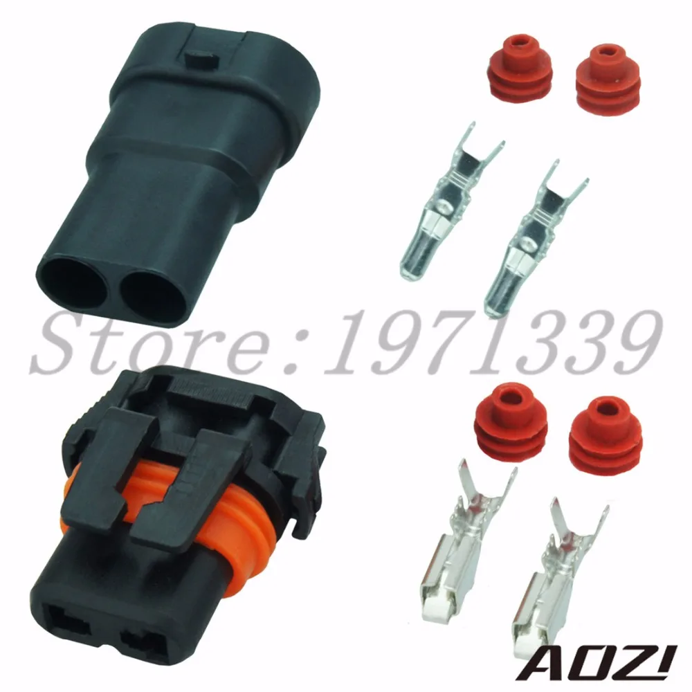 10 Sets Kit Electrical Connector Waterproof Male Adapter