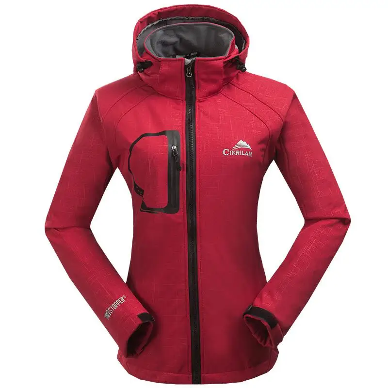 Весенняя походная флисовая куртка для альпинизма, Женская ветровка, для кемпинга, Chaquetas Mujer, пальто для рыбалки, для спорта на открытом воздухе, Jaqueta Feminina - Цвет: red