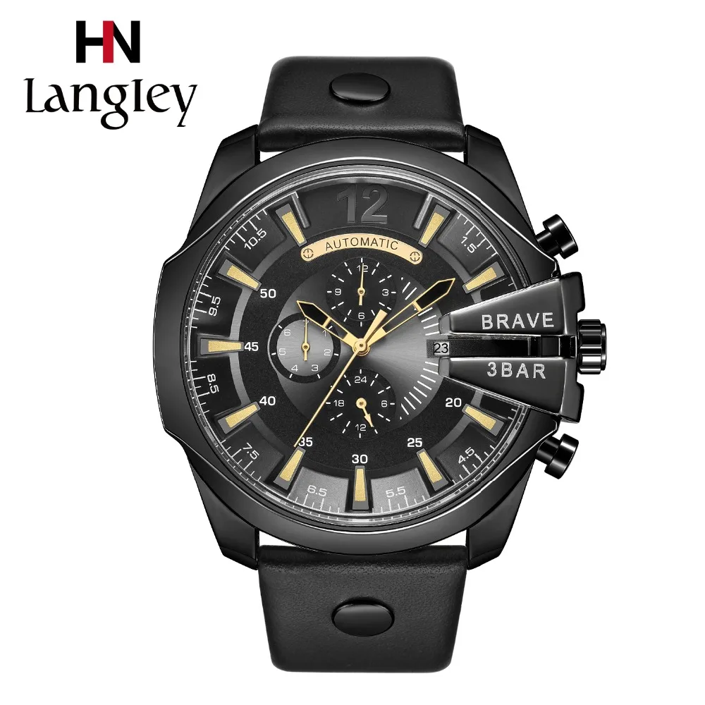 

Men's Watch Top Luxury Brand Military Sports Automatic Watches 2018 Army Big Dial Male Mechanical Wristwatch Clock Waterproof