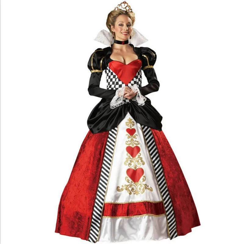 2016 new high quality queen of hearts playing card costume las vegas casino division uniforms alice - Las Vegas Halloween Costume 2016 new high quality queen of hearts playing card costume las vegas casino division uniforms alice - Las Vegas Halloween Costume