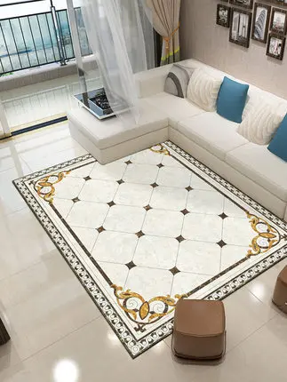 

Chinese And European style living room carpet sofa coffee table mat marble pattern bedroom bedside carpet home full rectangular