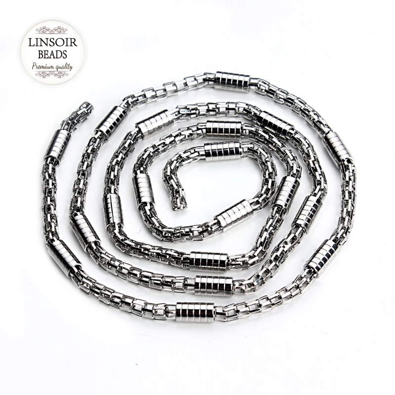 Wholesale 2m/lot Stainless Steel Necklace Chains Bulk Link Chains Lot