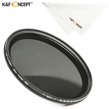 

K&F Concept 49mm ND2 to ND400 djustable Fader Variable Neutral Density ND2-400 Lens Filter for Nikon Canon Sony Fuji DLSR Camera