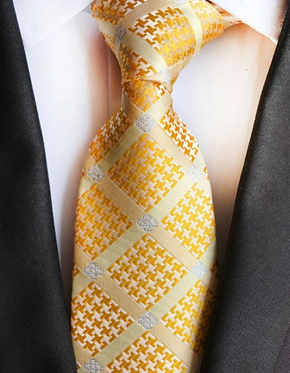Модный Полосатый клетчатый мужской галстук, красный, синий, серый классический галстук для шеи, для отдыха, бизнеса, свадьбы, высокое качество, 8 см шелковый галстук - Цвет: E08
