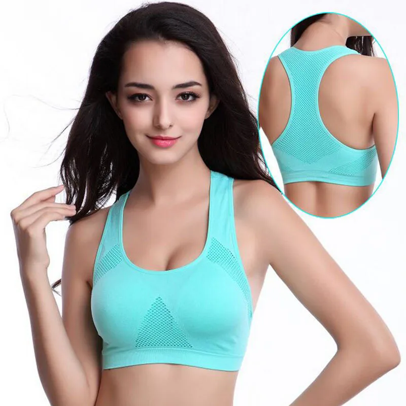 

sexy womens tank top Breathable mesh sports shirt gathering no steel ring underwear Cropped Tank Top Fitness Women fitness Tops