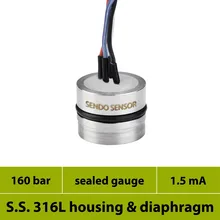 0 to 16 Mpa piezoresistive transducer pressure sensor 1 5 mA current power millivolt signal 160