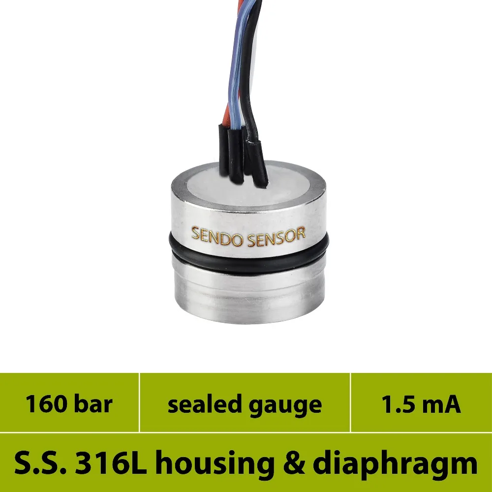 piezoresistive OEM pressure transducer 0 16Mpa pressure sensor oil filled mV signal all stainless steel 316L