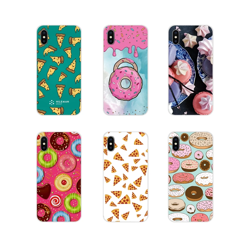 Десертная пицца пончики Macaron Food для Samsung Galaxy A3 A5 A7 J1 J2 J3 J5 J7 2015 2016 2017 аксессуары