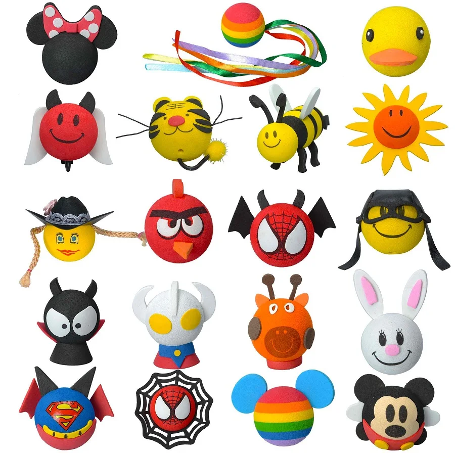 Adorable Cute Funny Cartoon Doll Antenna Balls Plush EVA Foam Aerial