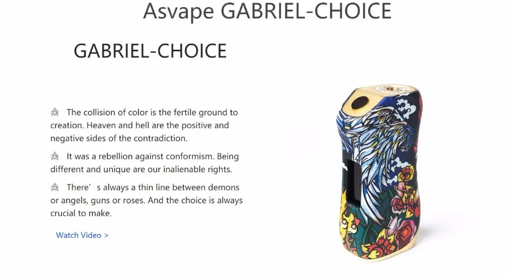 Asvape Gabriel Choice 80W Box Mod