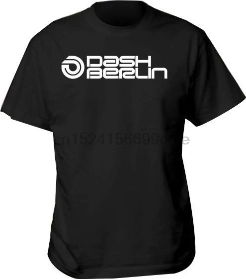 

dj dash berlin men s short sleeve rounded neck t shirt white black blue