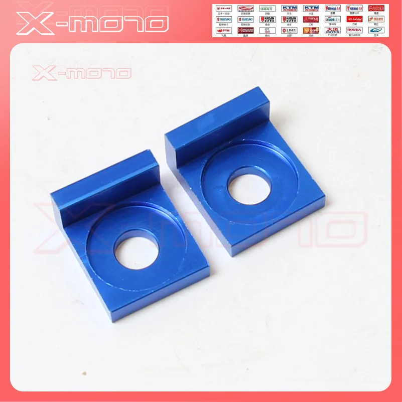 CNC Aluminum 15mm 12mm Chain Adjuster Block Tensioner 110 125cc PIT Quad Trail Dirt Bike ATV Dirt pit bike Motocross