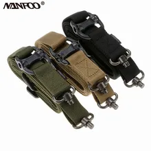 Многофункциональный тактический ремень с двумя точками Регулируемый охотничий стальной ремешок открытый QD Слинг Вертлюги винтовка слинг ремень нейлоновый Пистолет Ремень