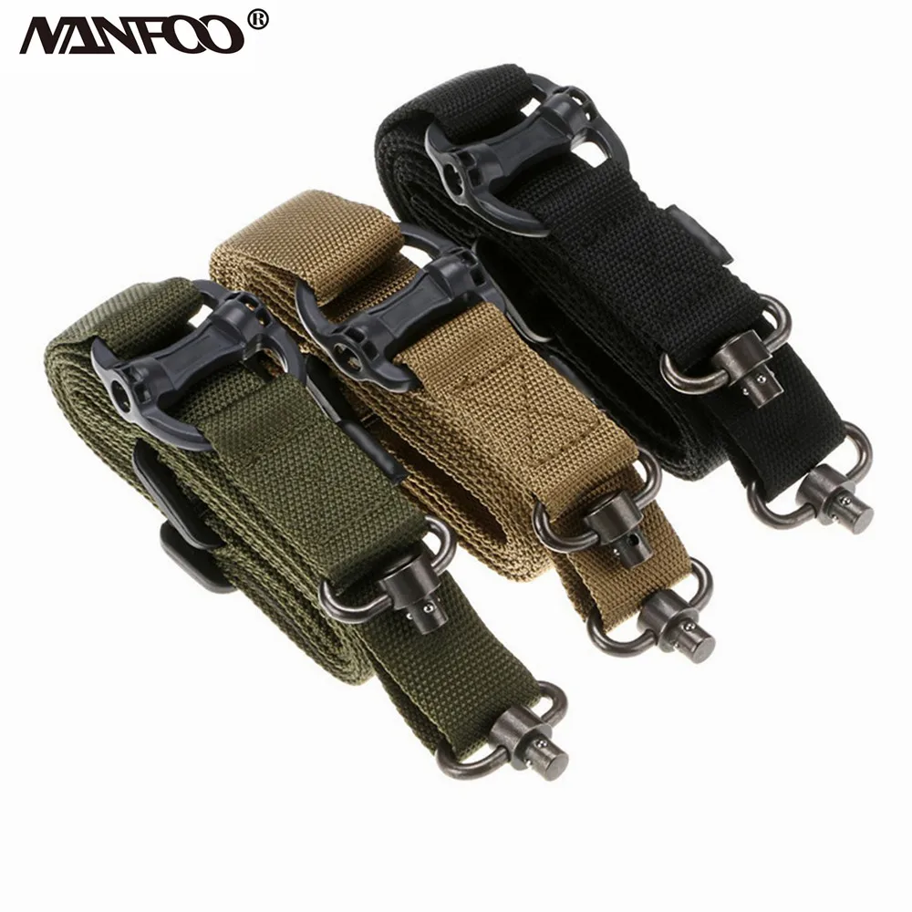 

Multifunction Tactical Strap Two Point Adjustable Hunting steel Strap Outdoor QD Sling Swivels Rifle Sling Belt Nylon Gun Strap