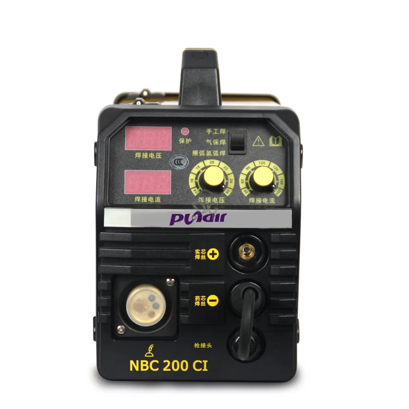 NBC200CI углекислый газ экранированный сварочный аппарат 220 В два газовой сварки сварочный аппарат