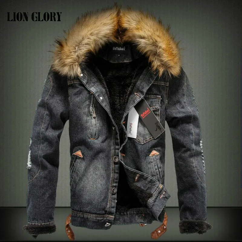 Winter Influx of Men Casual Denim Jacket Winter Thick Denim Jacket Retro Jacket Nagymaros Collar Cashmere Coat 4XL Direct Sales Winter Influx of Men Casual Denim Jacket Winter Thick Denim Jacket Retro Jacket Nagymaros Collar Cashmere Coat 4XL Direct Sales