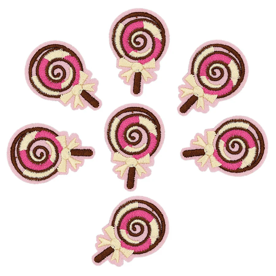 Rainbow Candy Patches Badges for Clothing Iron Embroidered Patch Applique Iron Sew on DIY