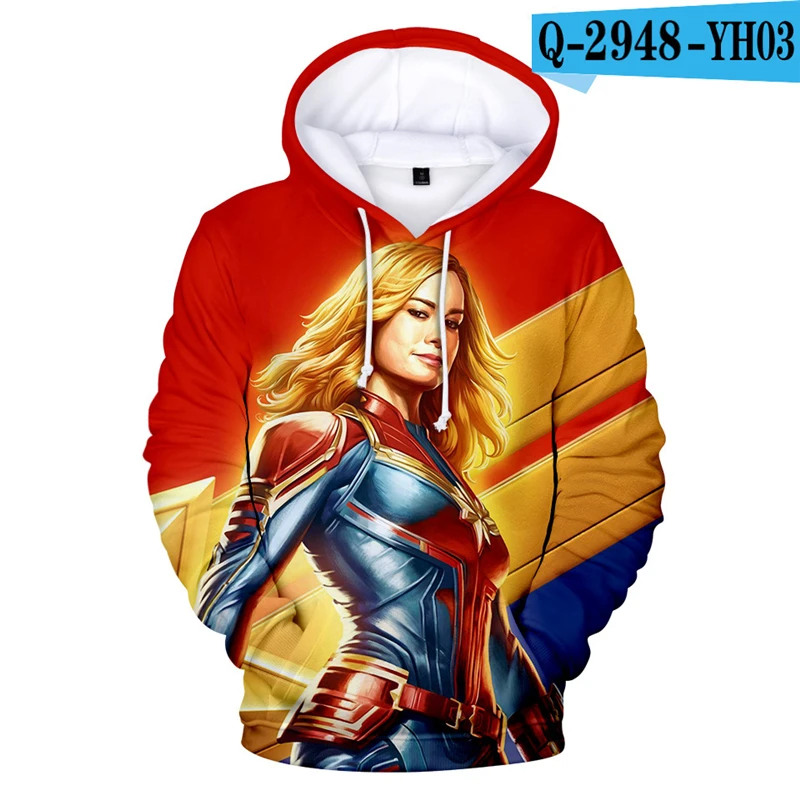 

Captain Marvels Hoodie Zipper Long Sleeve Jacket Pullover 3D Jacket Printed Hoodie Suit Mens Hoodie Zipper Hoodies 3D Clothes