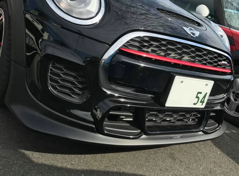 Для F56 Mini Cooper S DAG стиль углеродное волокно передняя губа(JCW только передний бампер) глянцевая отделка бампер сплиттер дрейф спойлер комплект