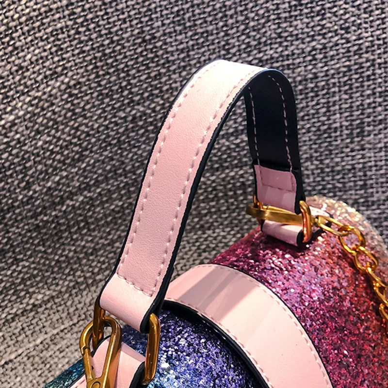 Women Handbag Fashion Sequin Female Exquisite Shoulder Bags Rainbow Rivet Crossbody Bag Messenger Bags Bolsos Mujer Tote SS7164 (12)