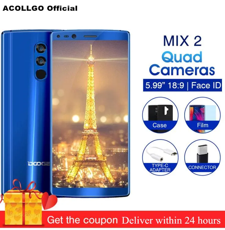 DOOGEE mezclar 2 6 GB 128 GB teléfono móvil MTK Helio P25 Octa Core 5,99 \