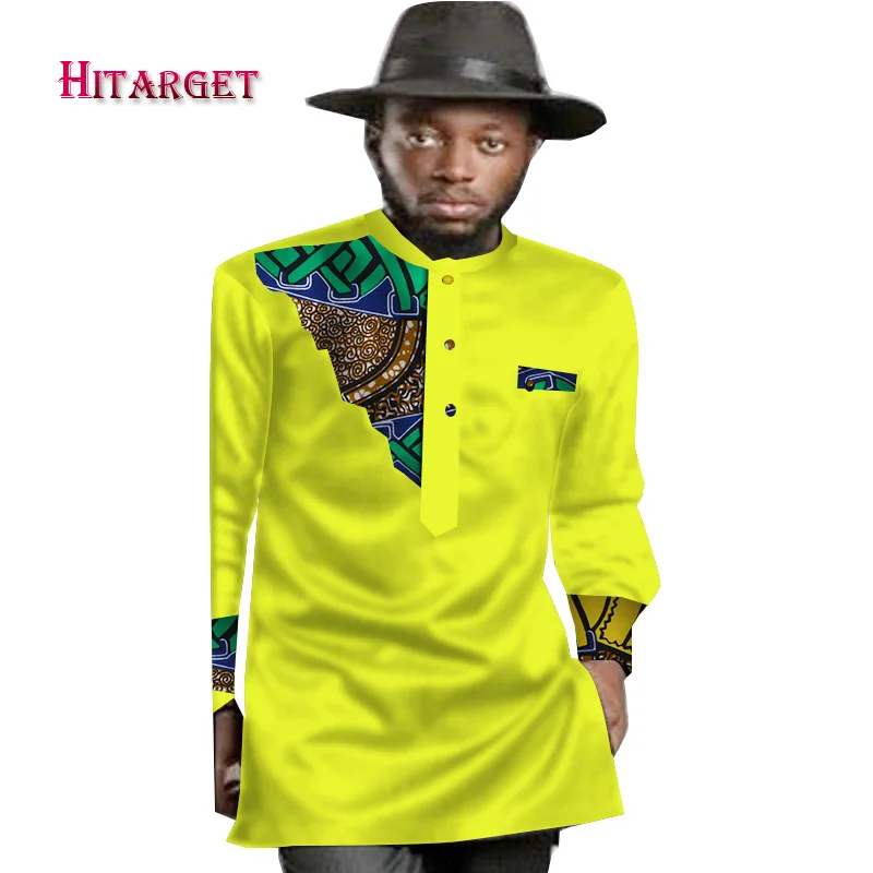 

Trending Men's Fashion African dashiki Design printing shirt collar personalized personal african dashiki mao men clothes WYN371