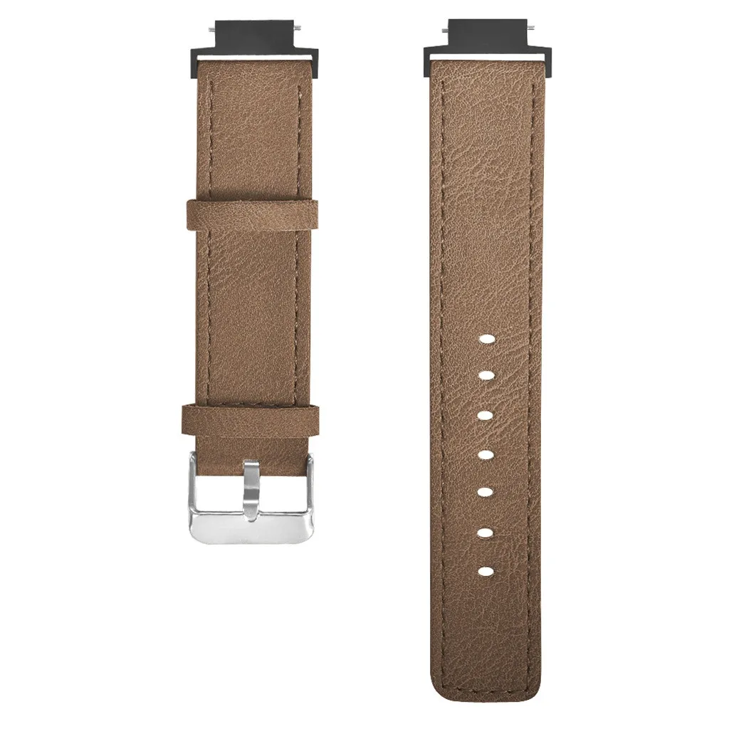 Ouhaobin 20 мм сменный Браслет Кожаный ремешок для Xiaomi Huami Amazfit Verge Молодежные часы A1808 ремешок для часов 604#2 - Цвет: BW