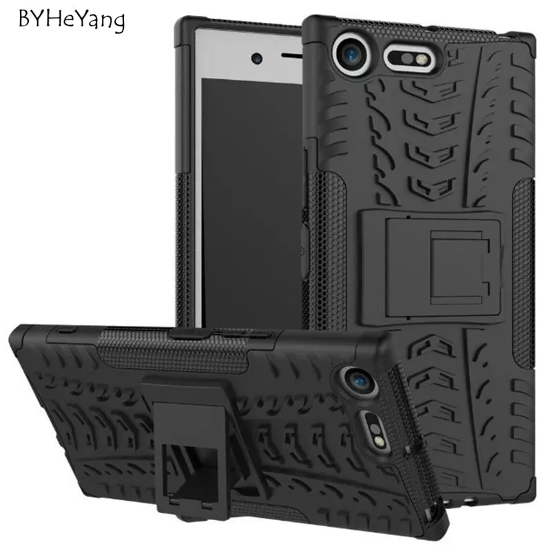 For Sony Xperia XZ Premium case Hybrid Armor Hard TPU+PC