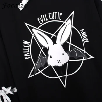 Harajuku Pentagram Bunny Sweetshirt 3