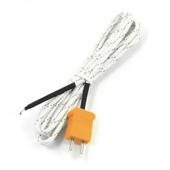 

2PCS K Type 0-400C Temperature Sensor Thermocouple Probe 2 Meter 6.6Ft