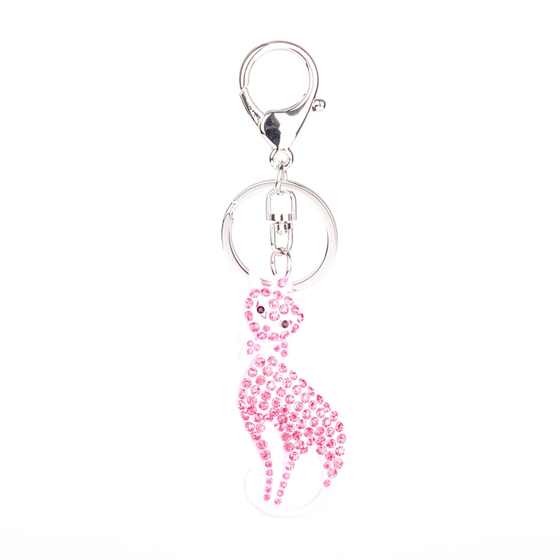 High Quality Drip Alloy Keychain Chaveiro drop oil Glaze cute cat