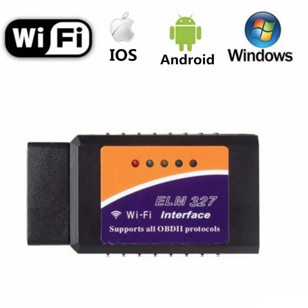 ELM327 Wi-Fi OBD2 автомобильный диагностический сканер считыватель кода для iPhone iOS и Android