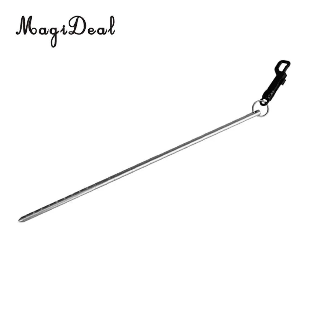 MagiDeal Aluminum Dive Lobster Tickle Pointer Stick Rod, Measurement, Clip for Safety Underwater Scuba Diving Diver Photographer
