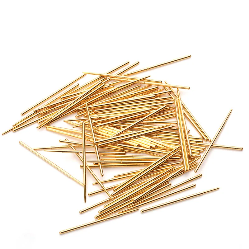 Total Length 27.8mm Spring Test Probe Tip Spring Gold Plating For Testing Circuit Board Instrument Tool Test Spring PAM75-F1