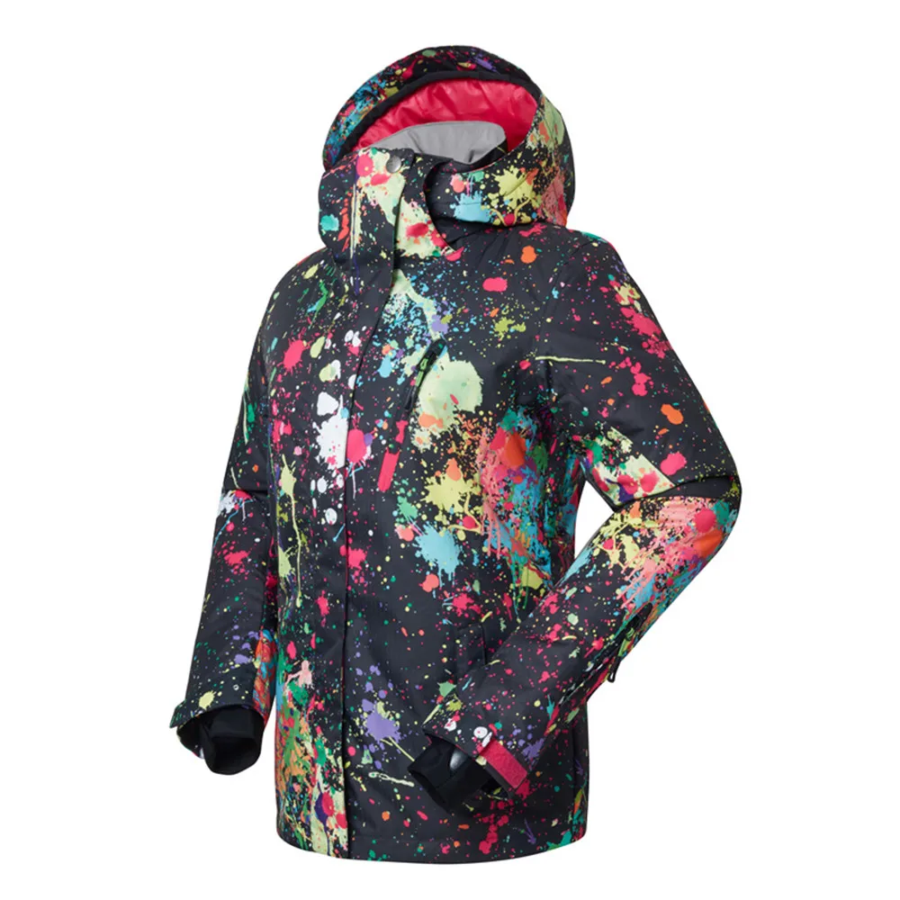 GSOU الثلوج العلامة التجارية سترة تزلج النساء على الجليد جاكيتات الشتاء الثلوج يندبروف ماء معاطف الإناث رخيصة الجبلية التزلج الدعاوى