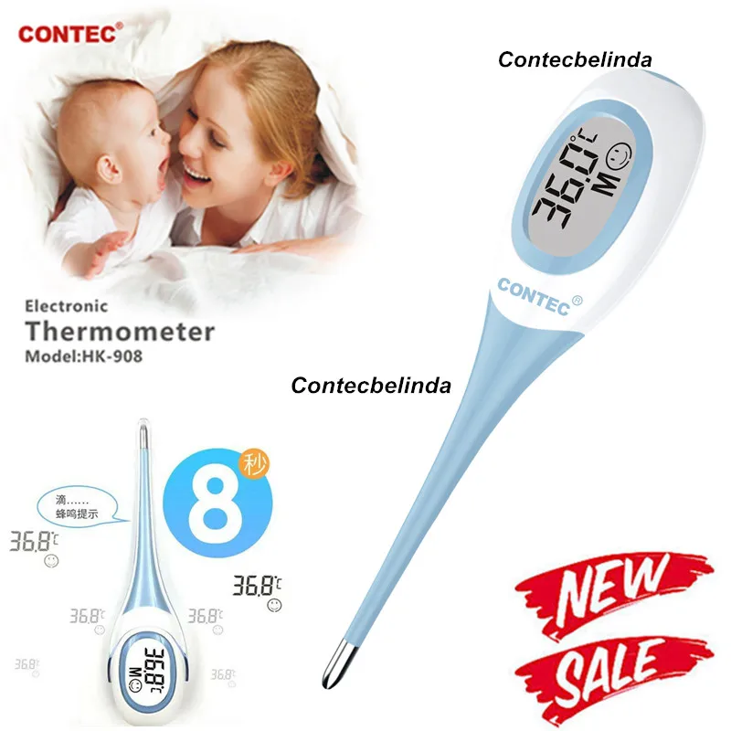 Digital Electronic Thermometer LCD screen Mouth UnderArm Body Temperature Meter CONTEC NEW