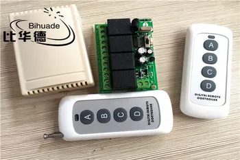 

Universal 433Mhz DC 12V 4 Channel Wireless Remote Control Switch Relay Receiver Module For 1527 learning Code 433Mhz Transmitter