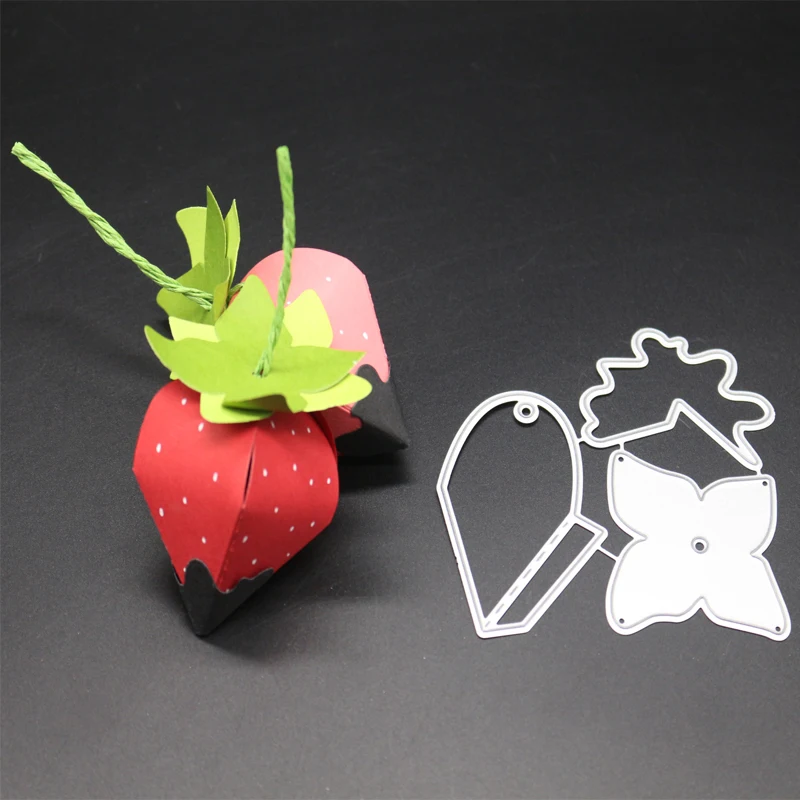 

AZSG Strawberry design Cutting Dies For DIY Scrapbooking Album Decoration Supplies Embossing Stencil DIY Paper Card Making