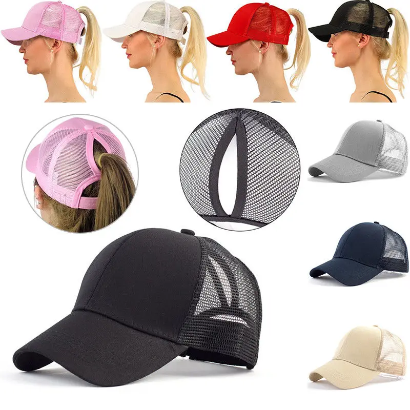 

1PCS Summer Women Mesh Cap Ponytail Baseball Caps Fashion Snapback Caps For Women&Man Sport Hat Unisex Tennis Caps Dropshipping