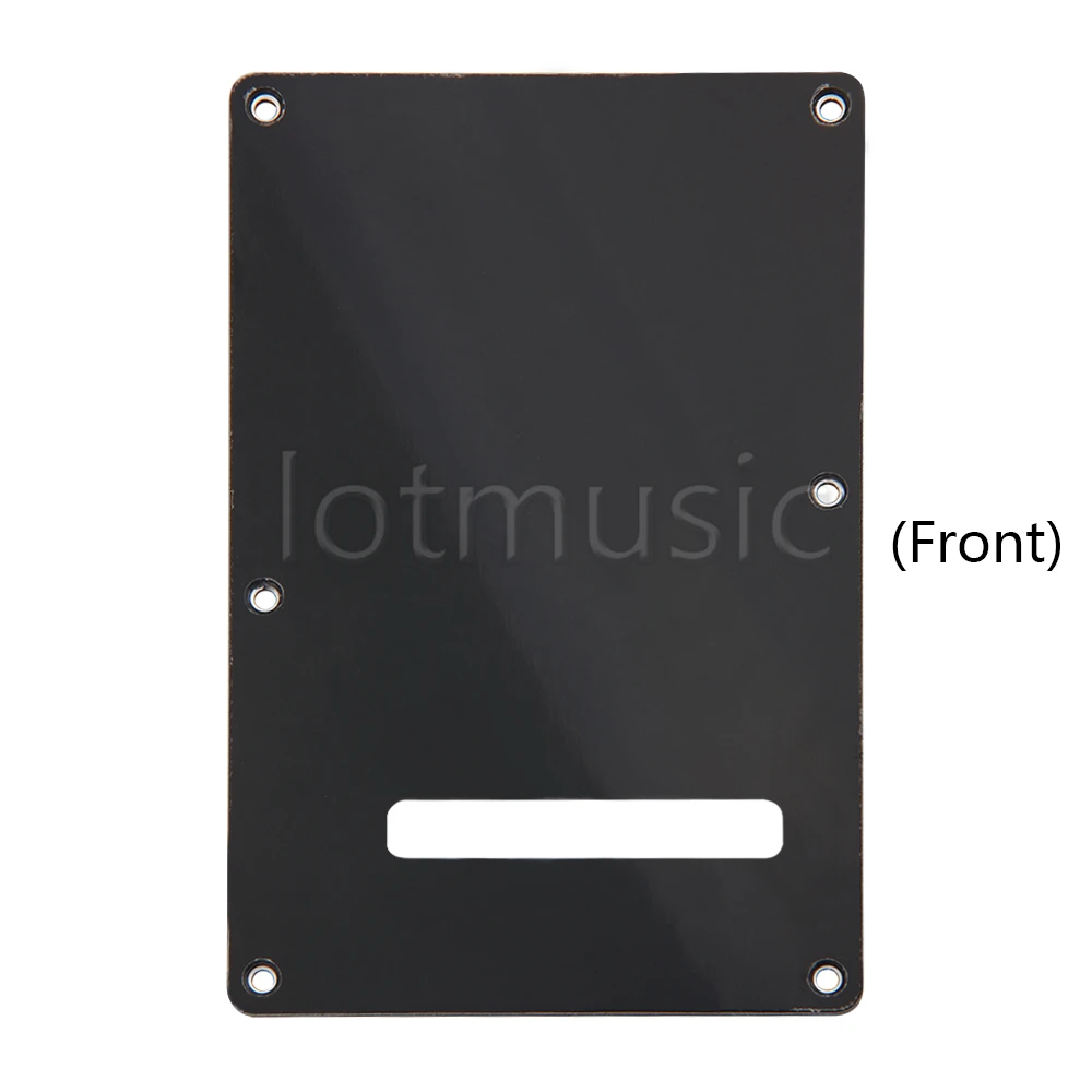 1pc Black 3ply Backplate Guitar Trem Cover Tremolo Cavity Cover For