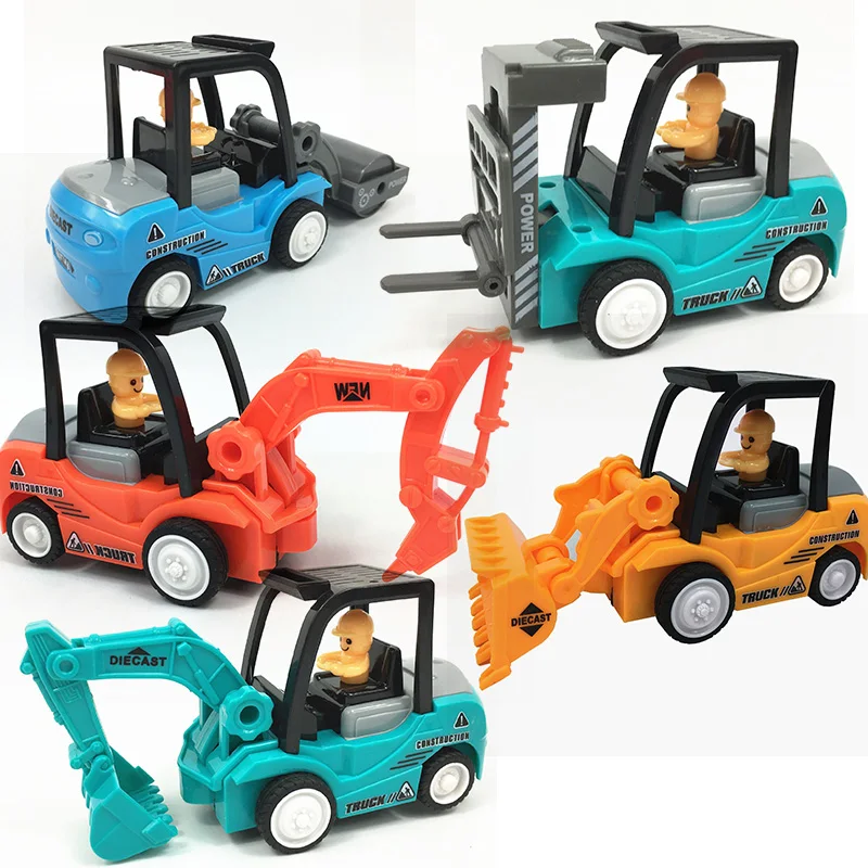 

ENLIGHTEN Legoings City Construction Road Roller Forklift Truck Tractor Sweeper Truck Building Blocks Sets Compatible Kids Toys