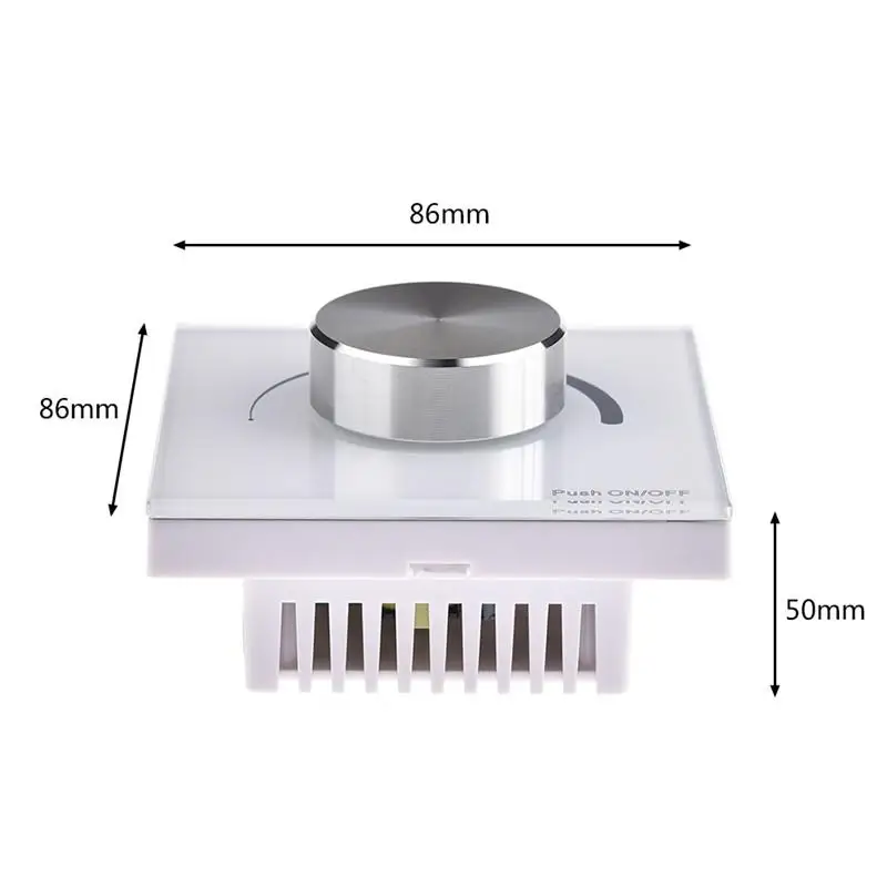 Светодиодный регулятор управления, регулятор яркости, панель S1-K AC85~ 265 В, настенная поворотная панель, Ручной диммер с дистанционным управлением