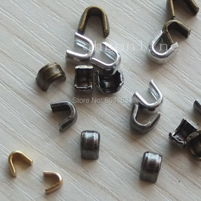 250 Zipper stopers Top Stops for Spiral Slider Bottom Rescue Repair Set #5 Aluminum