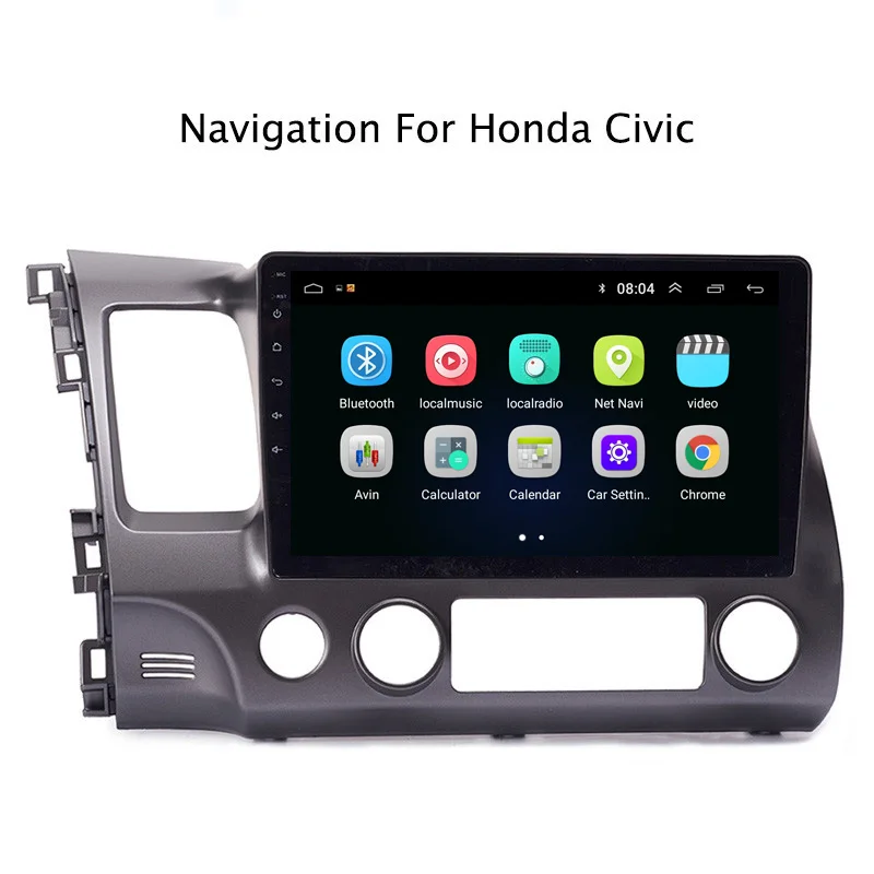 Ectwodvd 9 &quotAndroid 8 1 автомобильный DVD плеер gps навигация для Honda Civic 2004 2005 2006 2007 2008 2009 2010